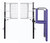 United 3-1/2" Crank Height Hybrid Carbon / Aluminum Fiber Volleyball System