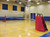 VB-CF: Collapsible Freestanding Volleyball Net System - The Collapsible Freestanding Volleyball Net System shown with optional Referee Stand