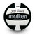 molten soft touch black and white