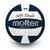 molten soft touch blue and white