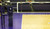 Patriot Professional Steel Volleyball Net System - University of Washington - With Aluminum Clamp On Ref Stand